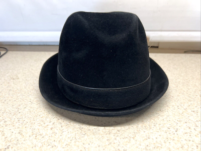 推定50年代 stetson fedora hat VINTAGE Stetson Fedora Hat Size 7 1/8 Playboy 3X Beaver Blue