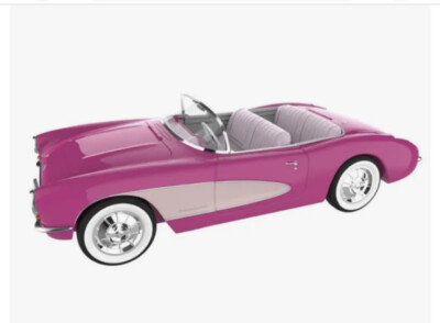 AMC Barbie Movie Corvette Popcorn Container – Secchio Auto Rosa Nuovo In Scatola