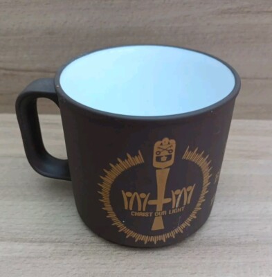 Vintage Hornsea Keramik Diözese Blackburn 1926-1976 Becher Christus unser Licht Tasse