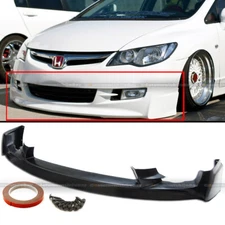 For 09-11 Honda Civic 4Dr Sedan PU Mugen Front Bumper Lip Spoiler Bodykit