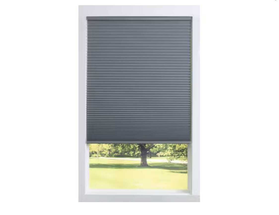 NEW allen + roth  35-in x 64-in Gray Blackout Cordless Cellular Shade