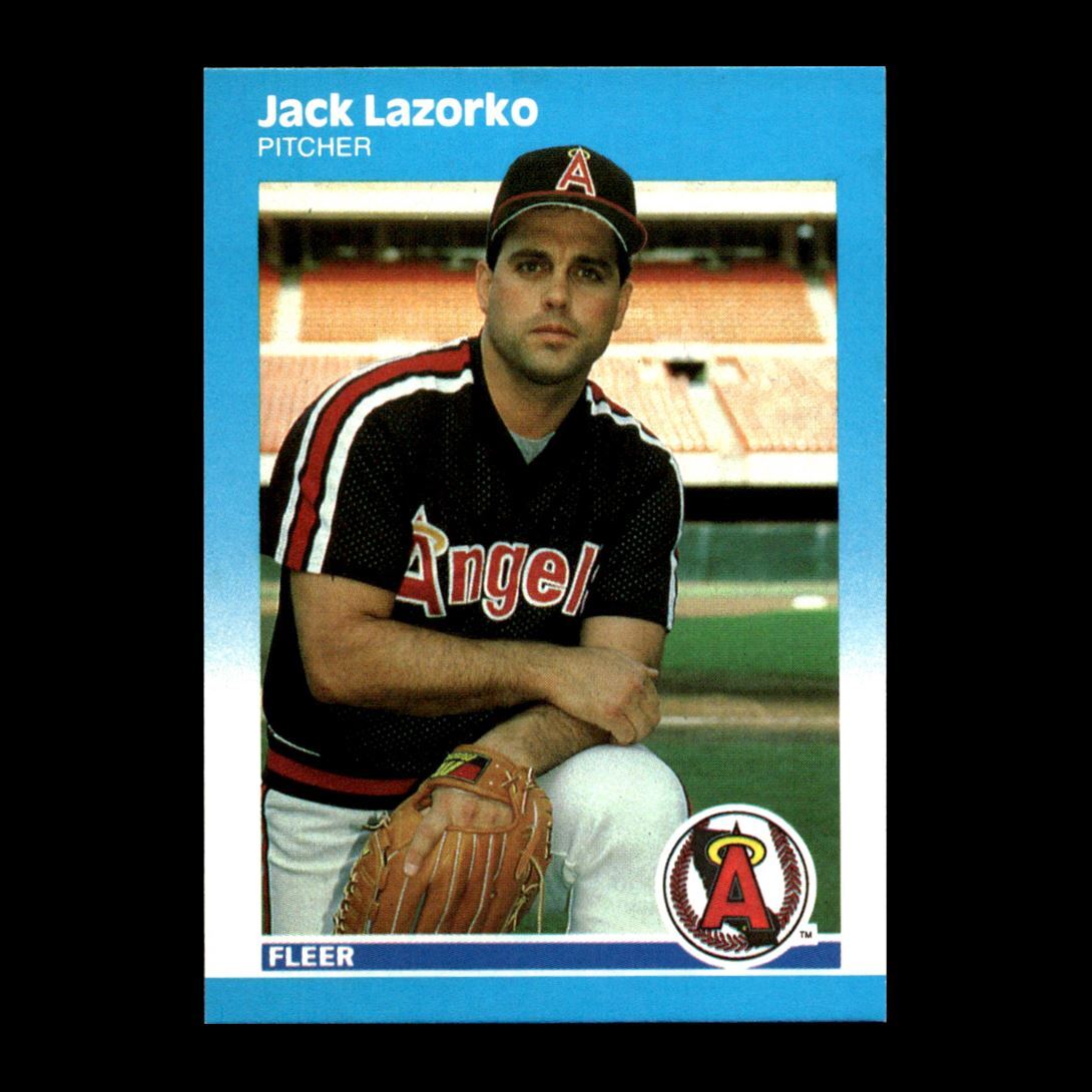 その他 Chris Boger Jack Lazorko 1987 Fleer Update California Angels #U-61 Nice R304
