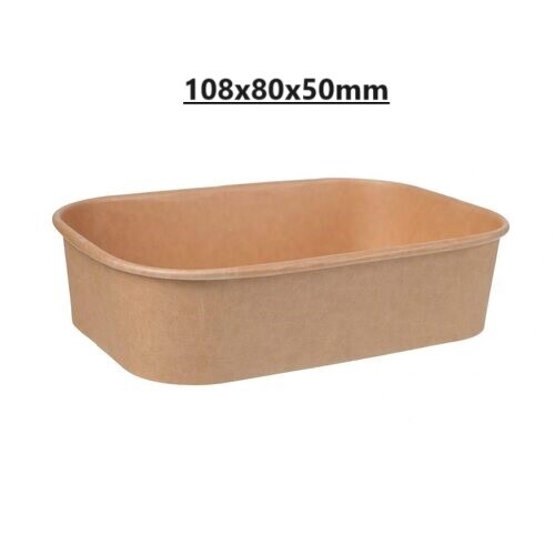 Takeaway Kraft Rectangle Reusable Paper Food Containers 250/500/650/750/1000mL - Picture 14 of 14