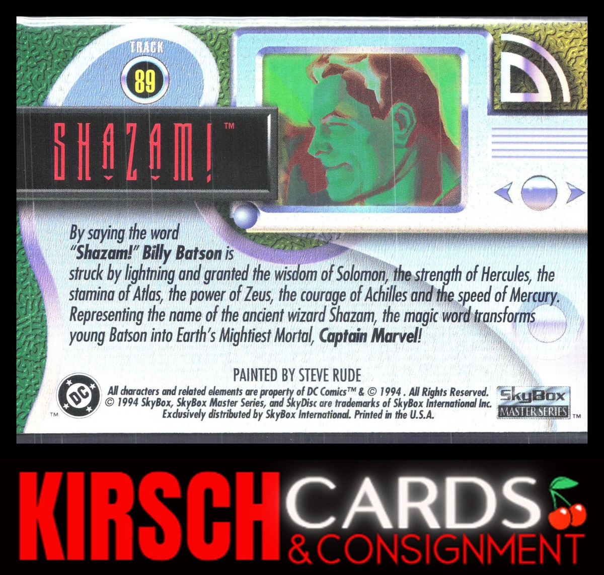 Shazam! 1994 SkyBox DC Master Series #89 | eBay