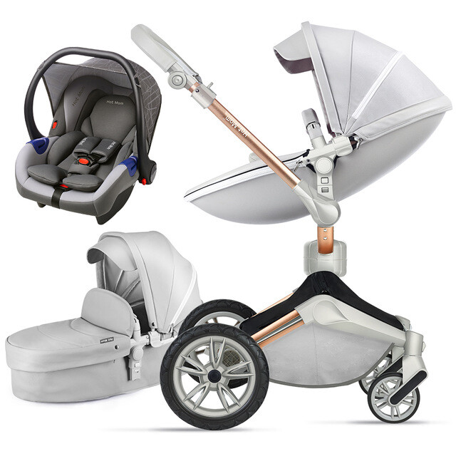hot mom stroller 2 in 1 pram seat with bassinet