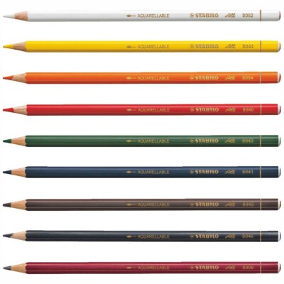 STABILO Buntstift Farbstift All Graphit weiß gelb rot blau schwarz [wählbar]