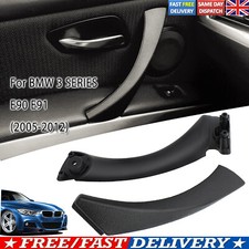 Inner Door Panel Handle Passenger Left Pull Trim Cover For BMW 3 Series E91 E90