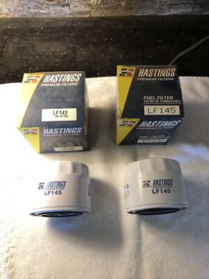 2 New Hastings LF145 Engine Oil Filters Replaces Wix 51392