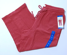 NWT Jessica Simpson Ladies' Gauze High-Rise Ankle Pant Red Large