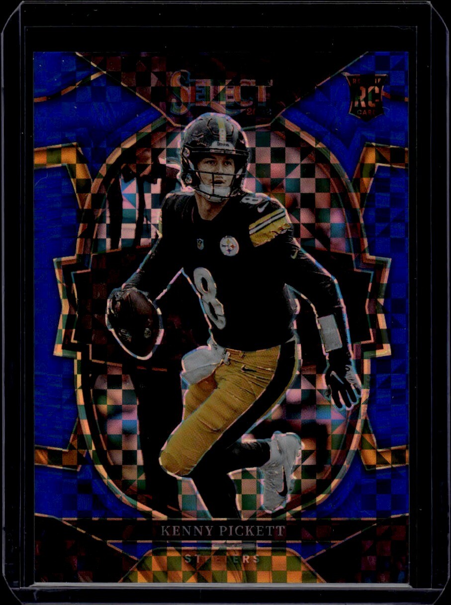 2022 Panini Select #64 Kenny Pickett RC Blue Prizm #/199