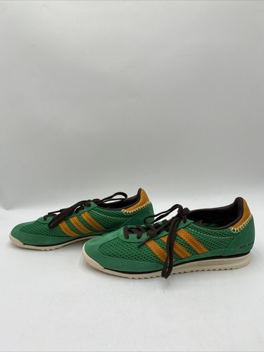 Men's adidas Wales Bonner x SL72 Knit Sneakers Green Size 10 - Picture 3 of 5