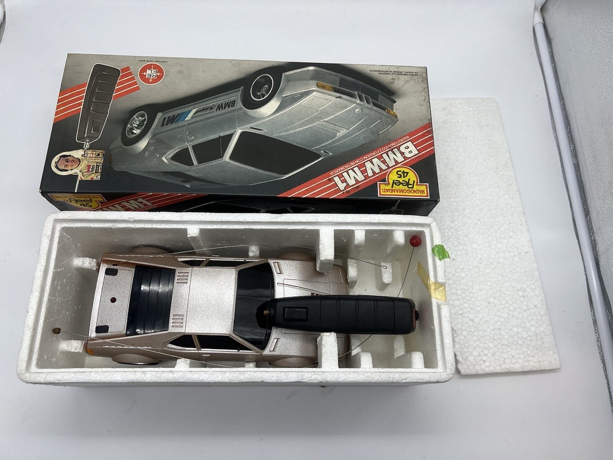 Rare voiture bmw m1 reel 45 radio commande rc 28 cm fonctionne vi
