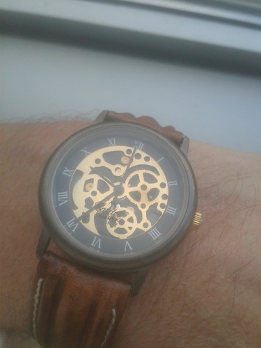 Cardel QUARTZ SKELETON VINTAGE COLLECTION (80´s) NOS WATCH MONTRE UHR TOMIÑO - Imagen 6 de 12