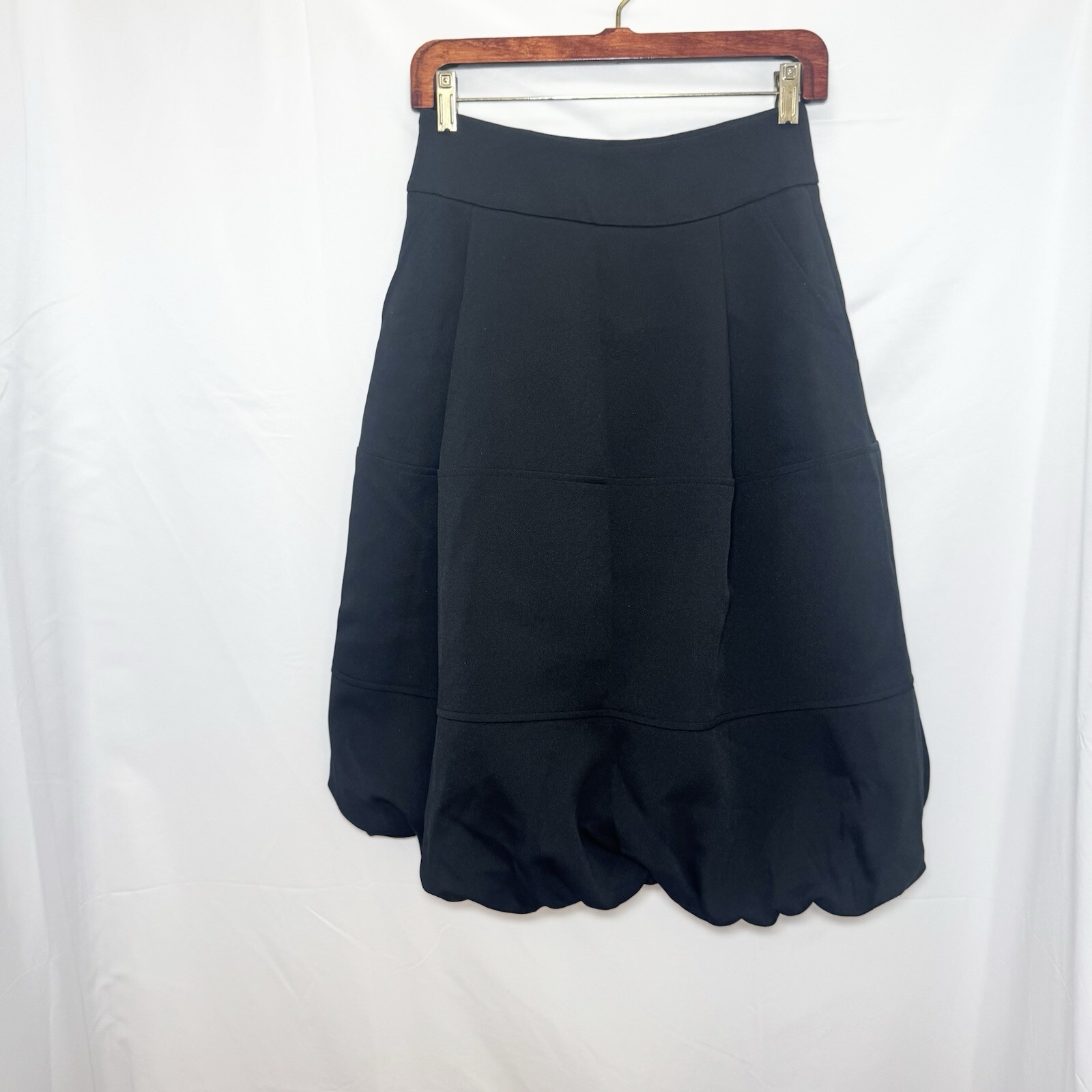 Mrs Chentaitai Black Bubble Hem Skirt Avant Garde Romantic Goth S M