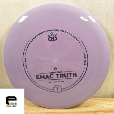 Dynamic Discs Supreme Emac Truth First Run