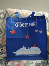 Carnival Choose Fun Reusable Blue Tote Bag