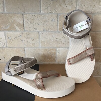TEVA KARINA METALLIC MIDFORM ORIGINAL UNIVERSAL STRAPPY SANDALS SIZE 12 WOMEN