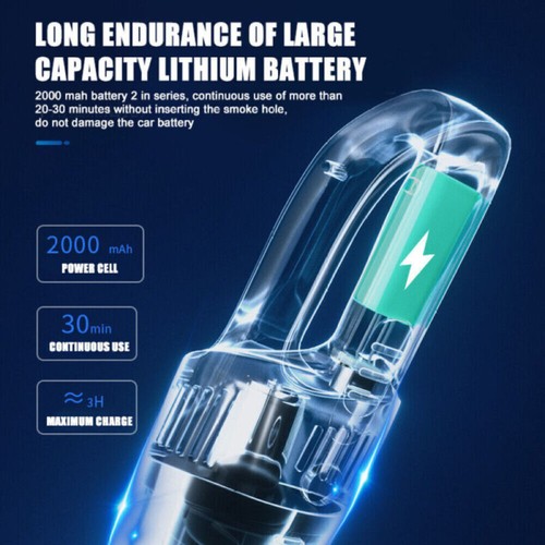 Vacuum Hand Cordless Cleaner Wet Dry Car Held Office USB Rechargeable UK New*` - Picture 10 of 12