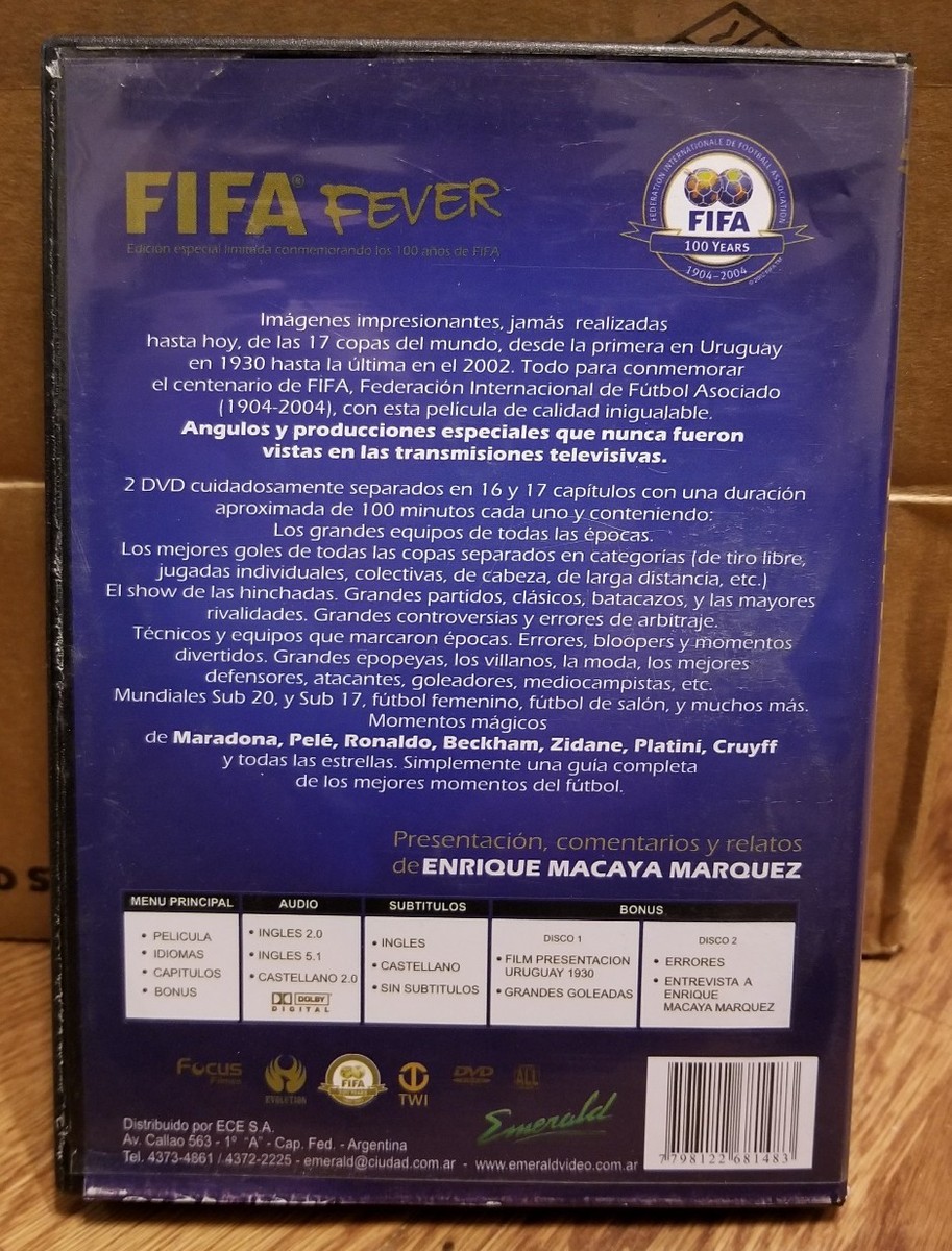 FIFA Fever (DVD, 2006, 2-Disc Set, Edicion Especial Limitada