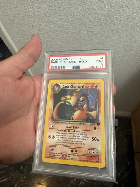 2000 Pokemon TCG Team Rocket Dark Charizard 4/82 Holo Rare PSA 9 62678424