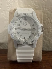 Luminox All White Turtle 0300-1GBq H -3Lx 100 Metes Quartz Watch