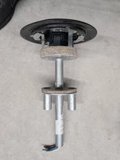 Hubbell SystemOne Floor Box 4" Black Quad Power 4-Outlet + Data Ready Fire-Rated