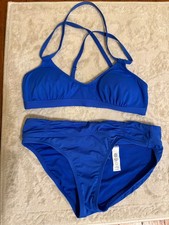 Athleta 2-piece swimsuit XXS royal blue; lightly used and in excellent condition