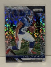 Panini 2018 Prizm Saquon Barkley New York Giants #202 Rookie Football Card. rookie card picture