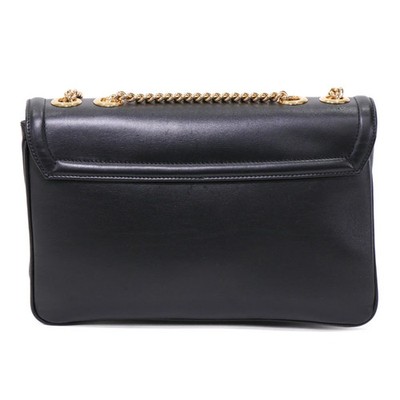 GUCCI RAJAH Chain Shoulder Bag Crossbody Black Leather | eBay