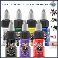 Dynamic Tattoo Ink Kit - 7 Rich Colors in 15ml Bottles for Masterful Art