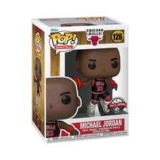 Michael Jordan Nba - Pop Funko Vinile Figura 126 (black Pinstripe Jersey) Ga Exc