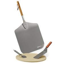 Mahlzeit 4-teiliges Pizza Set | Pizzastein mi...