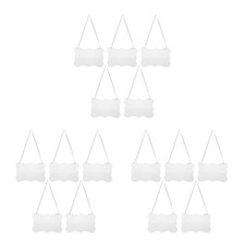 3 Sets Clear Acrylic Hanging Reserved Signs - Unfinished Blank Wedding Chair
