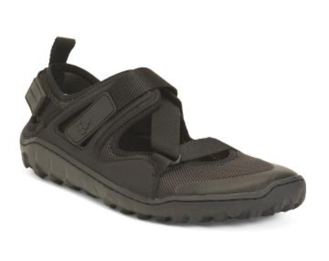 Vivobarefoot Woman Tracker Sandal Slingback Textile Black Size 39 Or 40 EU