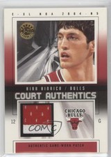 2004-05 E-XL Court Authentics Numbered to 50 37/50 Kirk Hinrich #CA-HH Patch 3s6