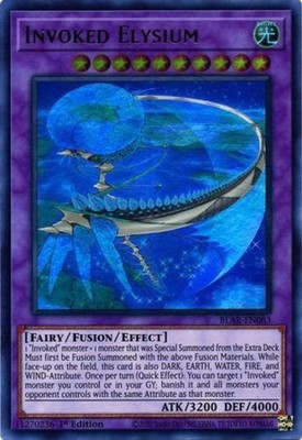 Invoked Elysium - BLAR-EN083 - Ultra Rare - 1st Edition - Damaged