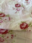 Rare Custom Rachel Ashwell Grand Floral Stripe  F/Q Duvet