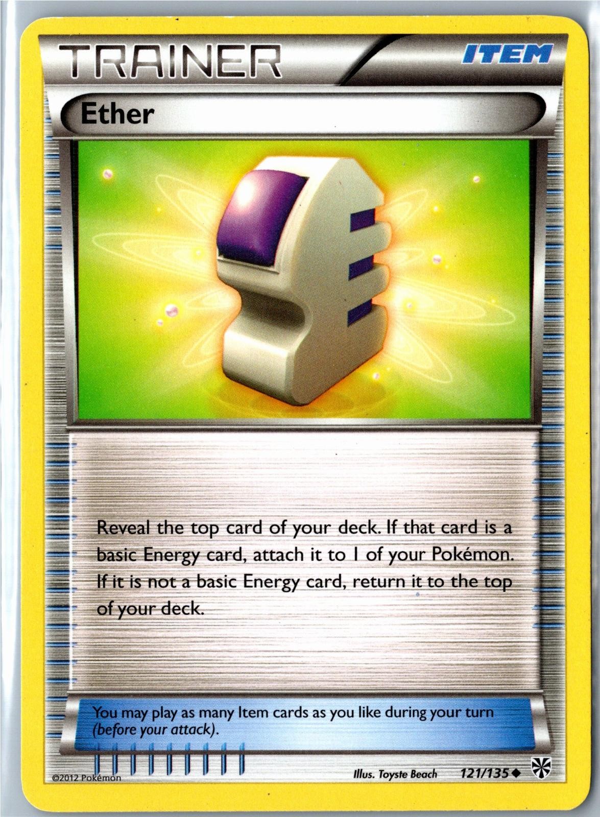 Ether Plasma Storm 121/135 Uncommon Heavily Played