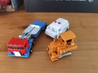 Lot de 3 Gobots Bandai Transformers Robo Machine Dozer Rest q