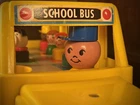 New ListingVtg 1965 Fisher Price #192 School Bus Moving Eyes Driver, 7 Little People & Dog