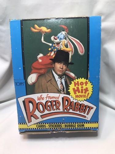 Vintage Roger Rabbit (Who Framed) Movie Bubble Gum Card Box 36 Packs Topps 1988