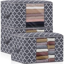 Storage Bags Large Blanket Clothes Organizer Bedding Comforters 3 x 100L