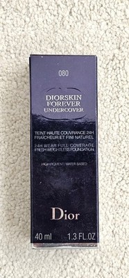   DIOR DIORSKIN Forever Undercover Liquid Foundation Shade 080 EBONY 40ml  