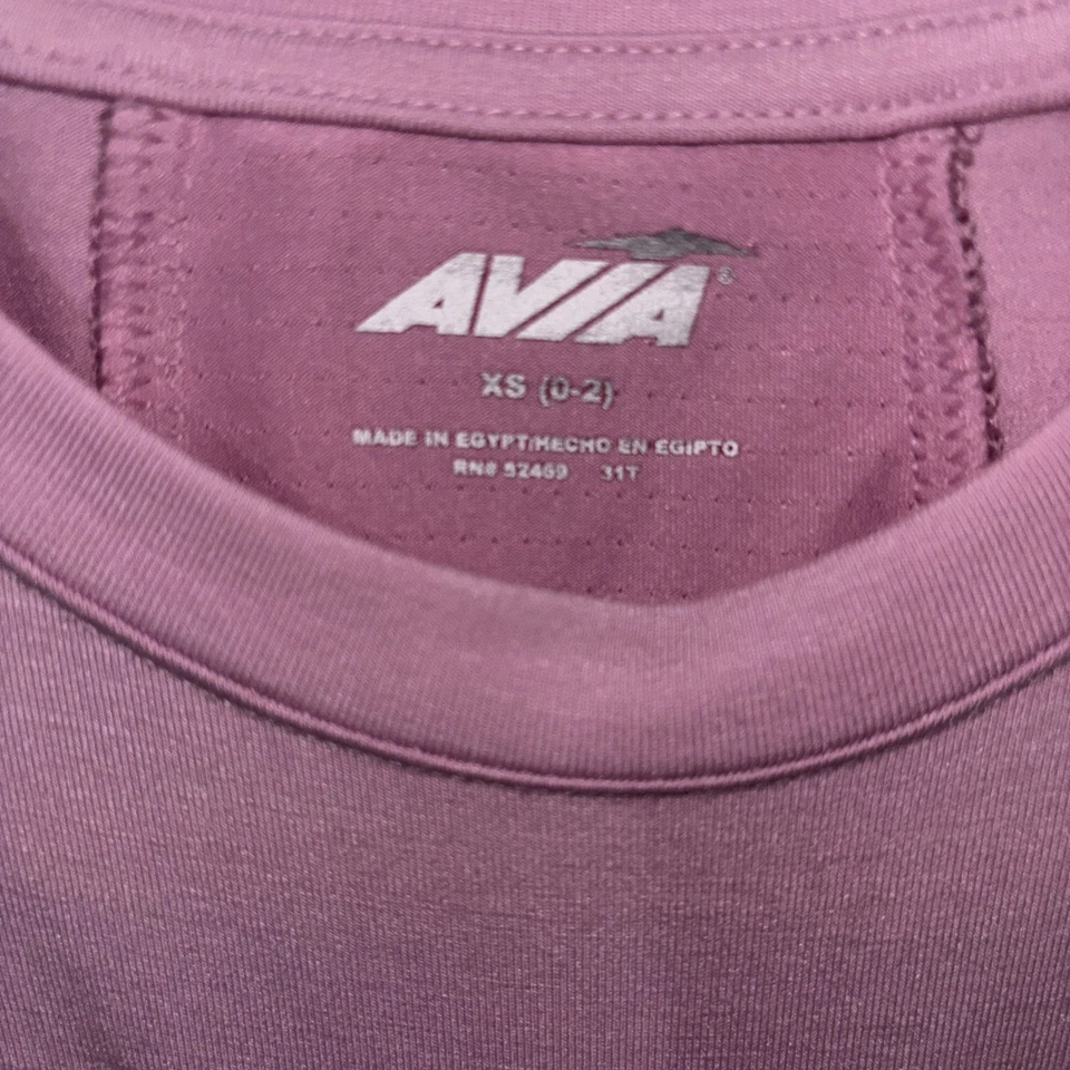 Avia Women’s Shirt Athletic Pink Long Sleeve Crew Neck Size XS Thumb Holes - Image 3 of 4