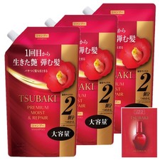 TSUBAKI Shampoo Refill 600ml x3 Premium Moist  Repair 