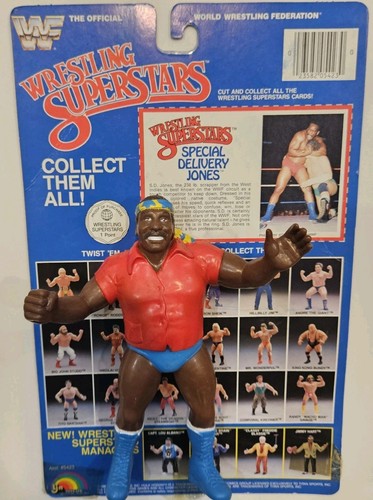 Vintage LJN WWF Figure Special Delivery SD Jones R...