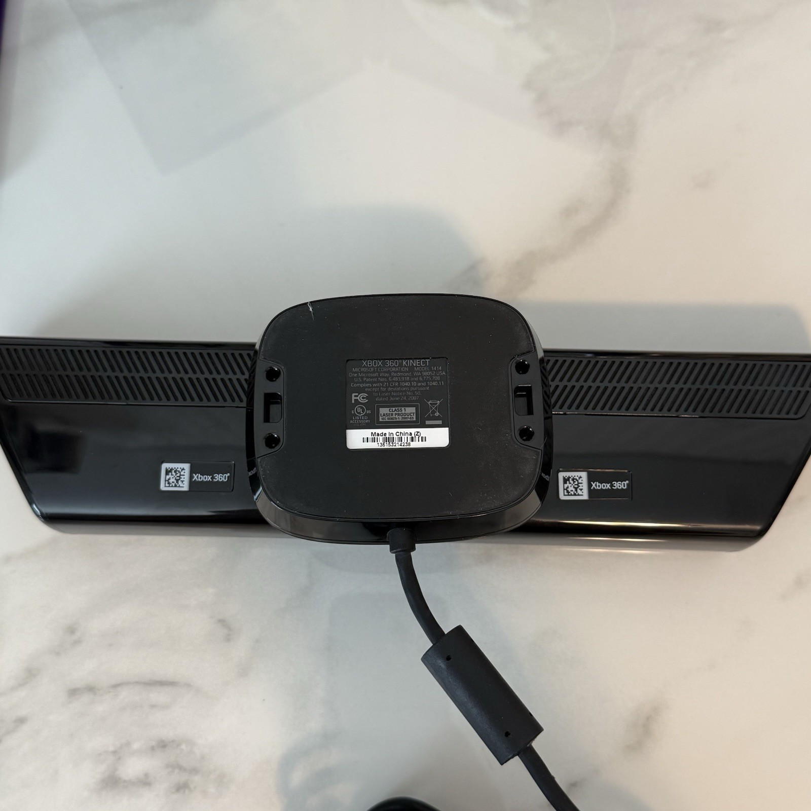 Xbox 360 Kinect Sensor Bar w/ 5 Games Bundle Model 1414 Microsoft Tested