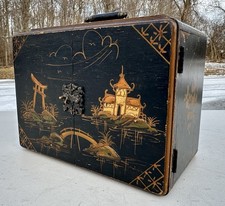 ***RARE*** VTG Emerson 321-AW Chinese Chest Oriental Garden Tube Radio Receiver