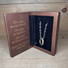 The Noble Collection Lord of the Rings The One Ring Sterling Silver Edition