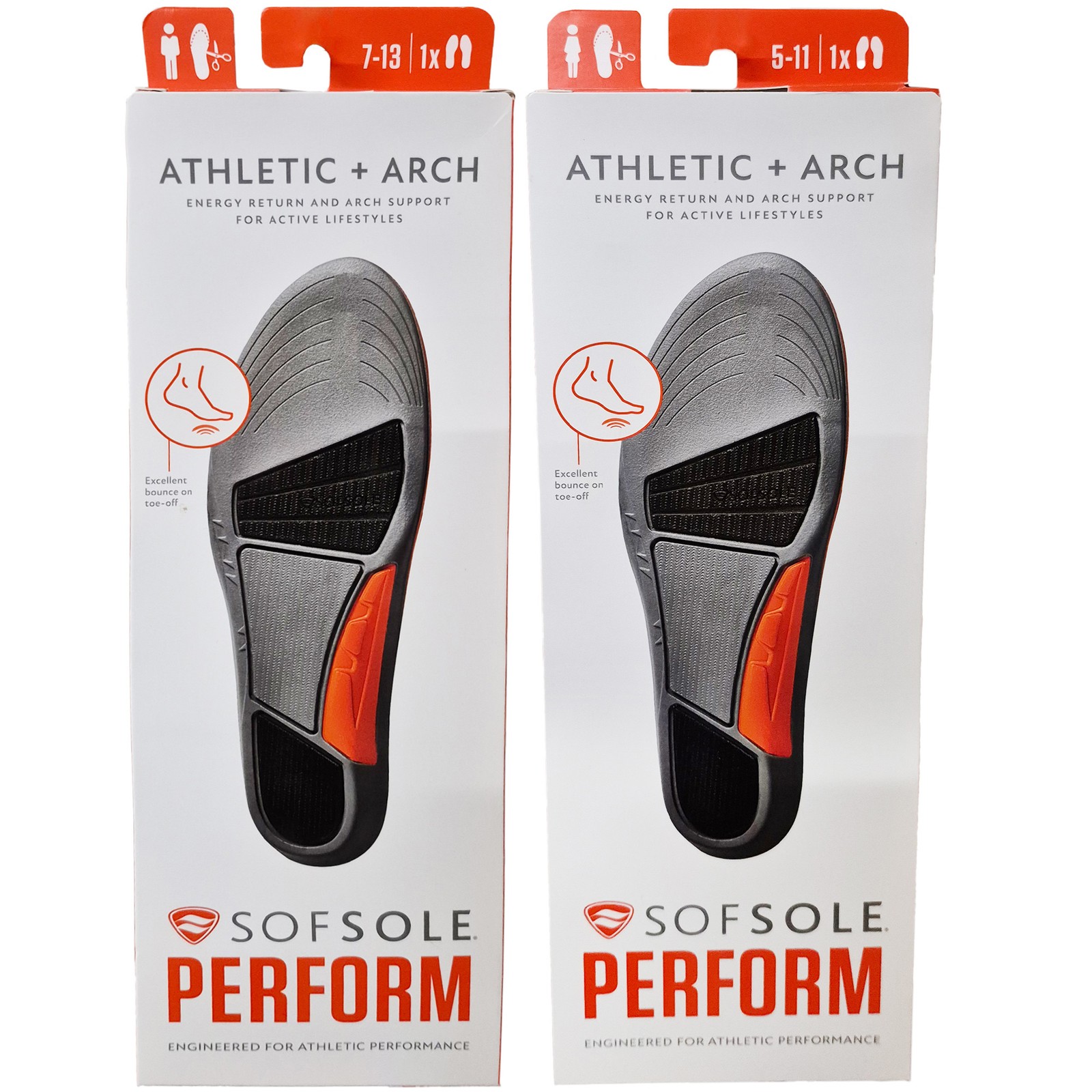 Sof Sole Athletic + Arch Trim To Fit Insoles